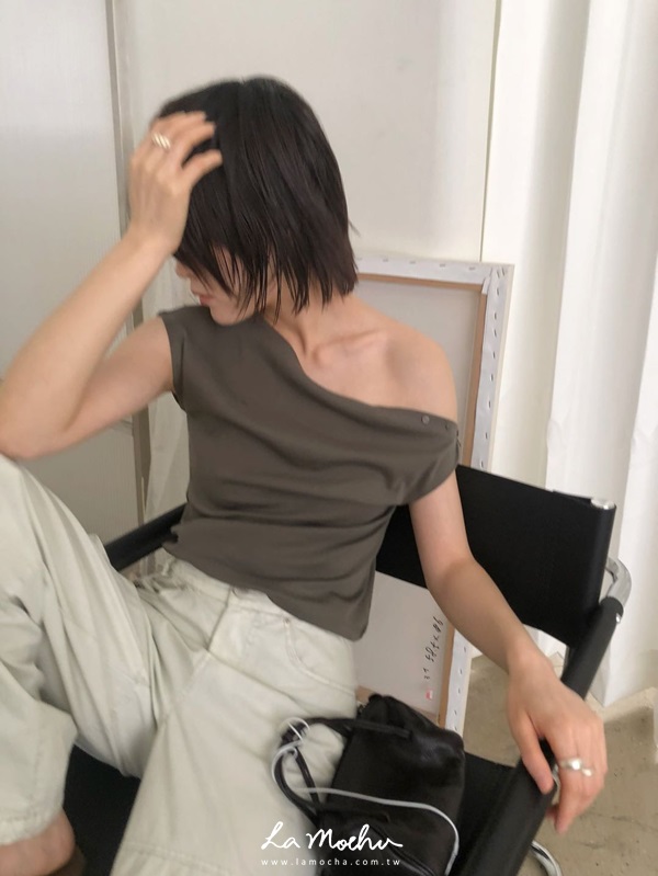 不規則手袖棉質上衣(闆娘清單)